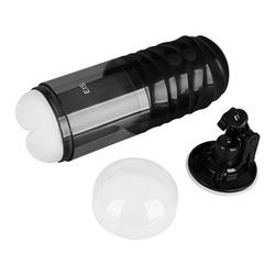Masturbator mit abnehmbaren Saugfuss, 27 cm