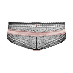 Spitzenpanty mit Satindetails