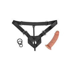 Strap-On Harness, 23 cm, 7 Teile