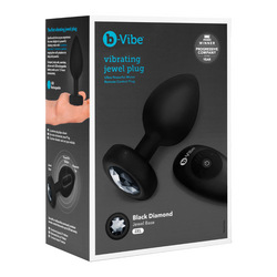 Vibrating Jewel Plug - XXL, 12,2 cm