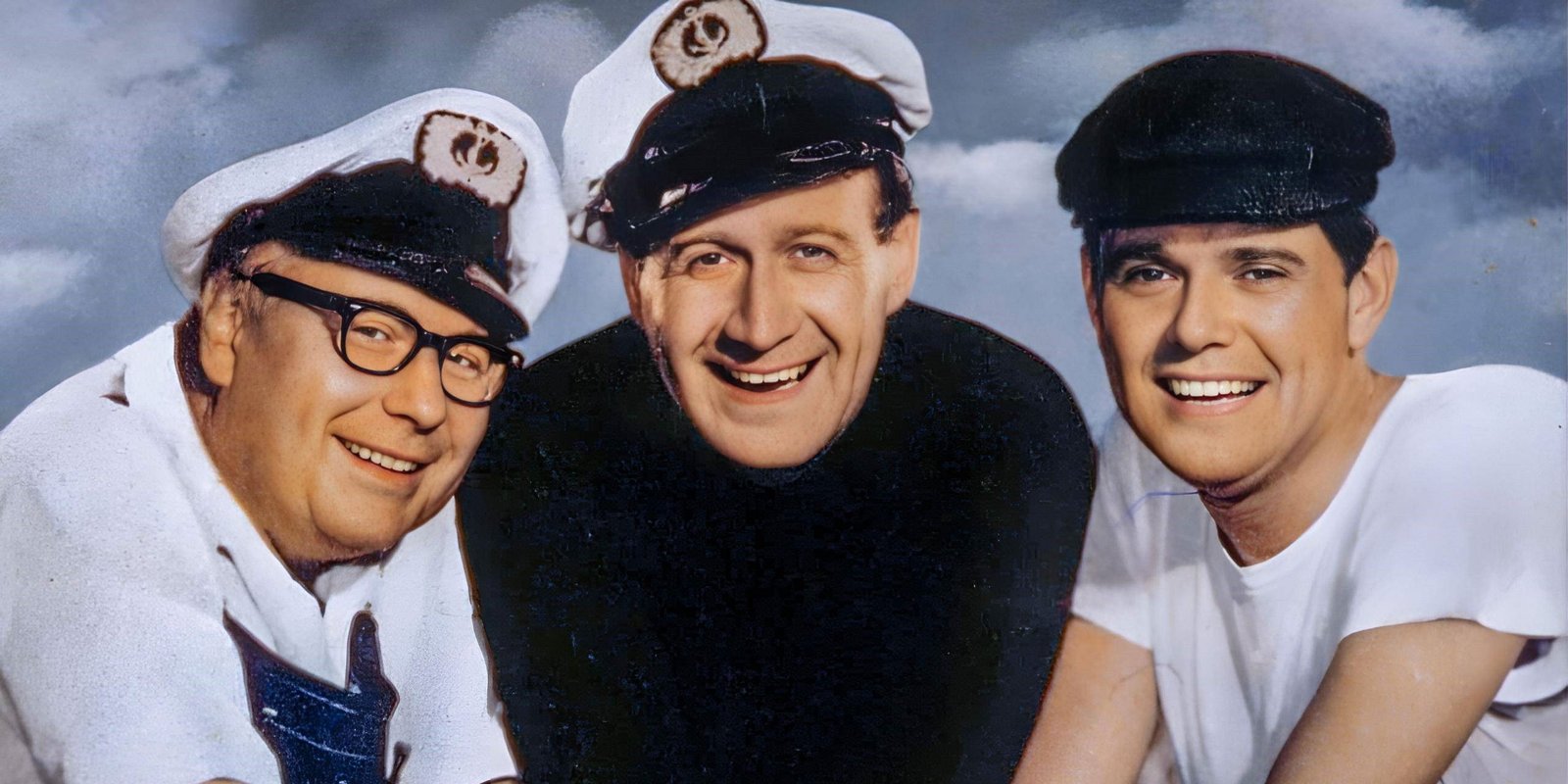 Drei Mann in einem Boot