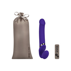 Vibrating Bendable Strap-On - Size L, 34 cm