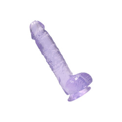 Crystal Clear - Dildo with Balls, 17 cm