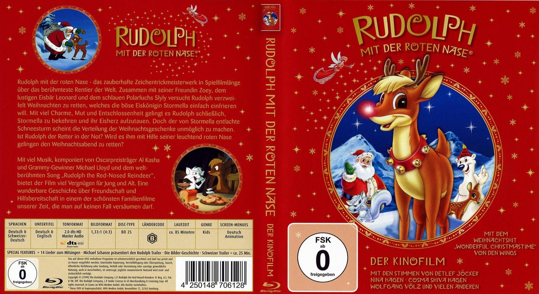 Rudolph mit der roten Nase, Zeichentrick-Farbfilm, gut …“ – Film