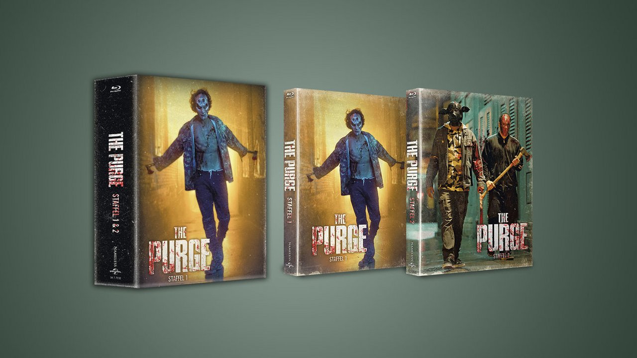 The Purge Stalffel 1+2 Mediabook Cover B Schuber (Blu-ray Disc)
