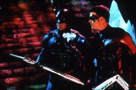 George Clooney und Chris O'Donnell in 'Batman Begins' 1997 © Warner Bros.