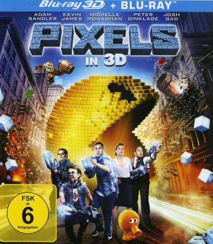 Pixels (Blu-ray 3D), gebraucht, ohne Cover