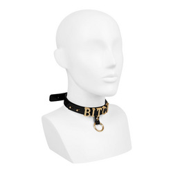 Bitch Halsband im Lederlook