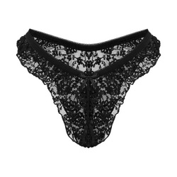 Ouvert-Slip mit floraler Spitze