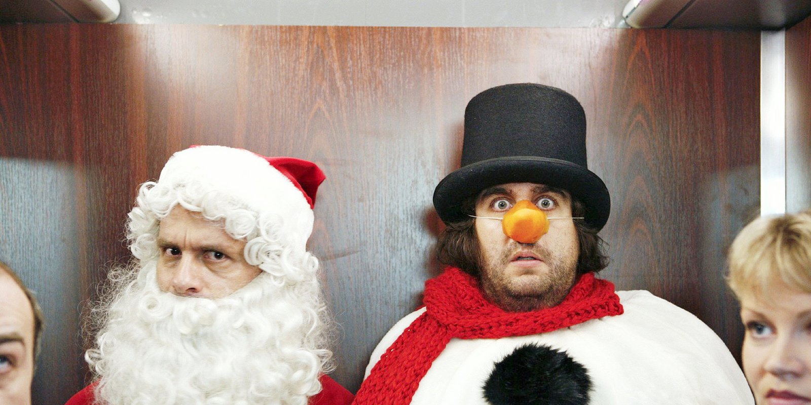 Zwei Weihnachtsmänner