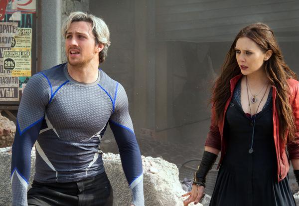 2015 als Quicksilver & Scarlet Witch in 'Avengers 2' © Marvel