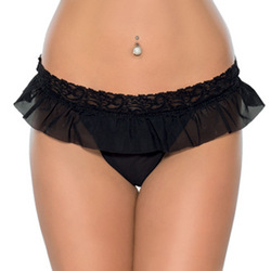 String mit zarten Volants