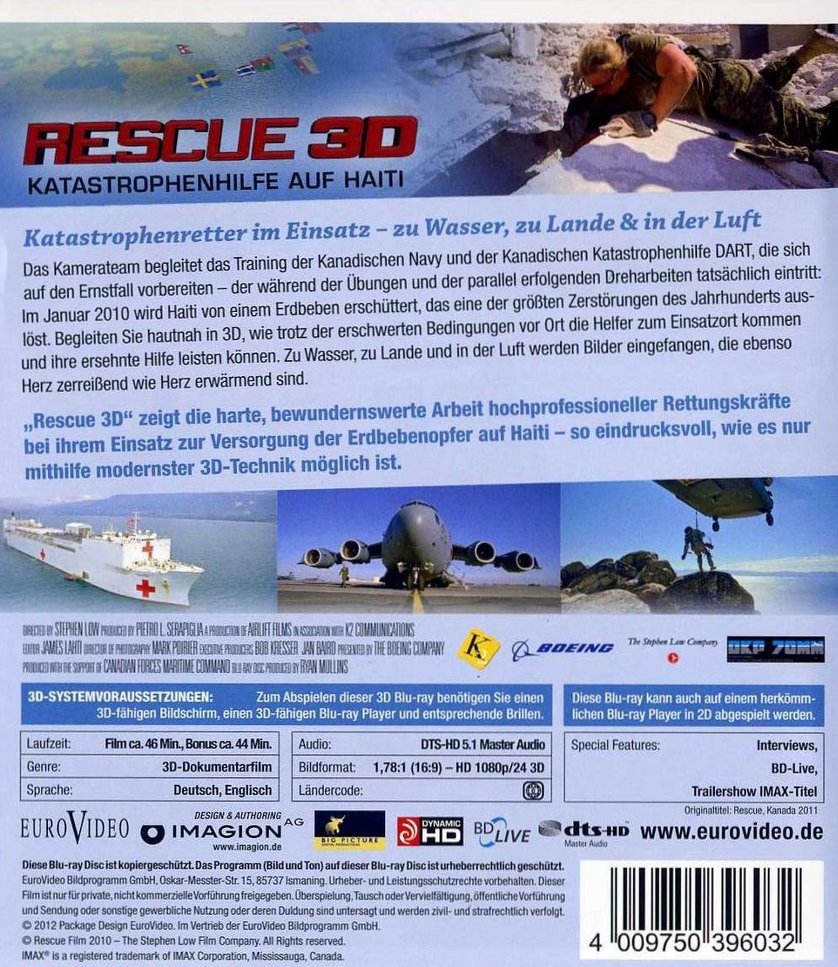 IMAX - Rescue 3D: DVD oder Blu-ray leihen - VIDEOBUSTER.de