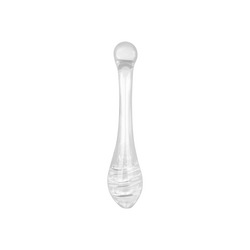 Geschwungener Glasdildo, 18 cm