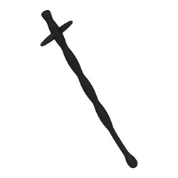 Gewellter Dilator aus Silikon, 15 cm