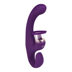 3-in-1 Rabbitvibrator mit Klitoris-Sauger, 23,8 cm