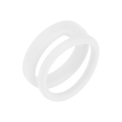 Doppelter Penisring aus Silikon, 3,1 6,1 cm