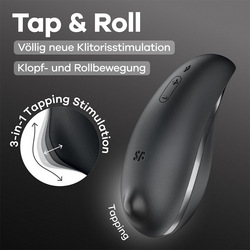 Satisfyer Tap &amp; Roll, 12,5 cm