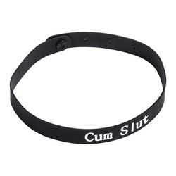 Halsband mit Aufschrift CUM SLUT