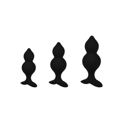 Bibi Twins - Anal Plug Set, 3 Teile, 8   11 cm
