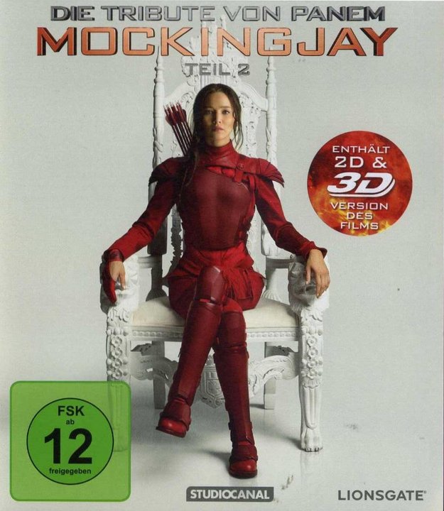 Die Tribute von Panem 3 - Mockingjay - Teil 2 (Blu-ray 3D), gebraucht, ohne Cover