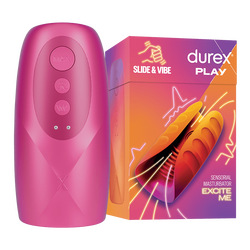 Slide &amp; Vibe - Sensorial Masturbator, 13,2 cm