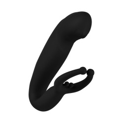 Analvibrator mit Penisring, 13 cm