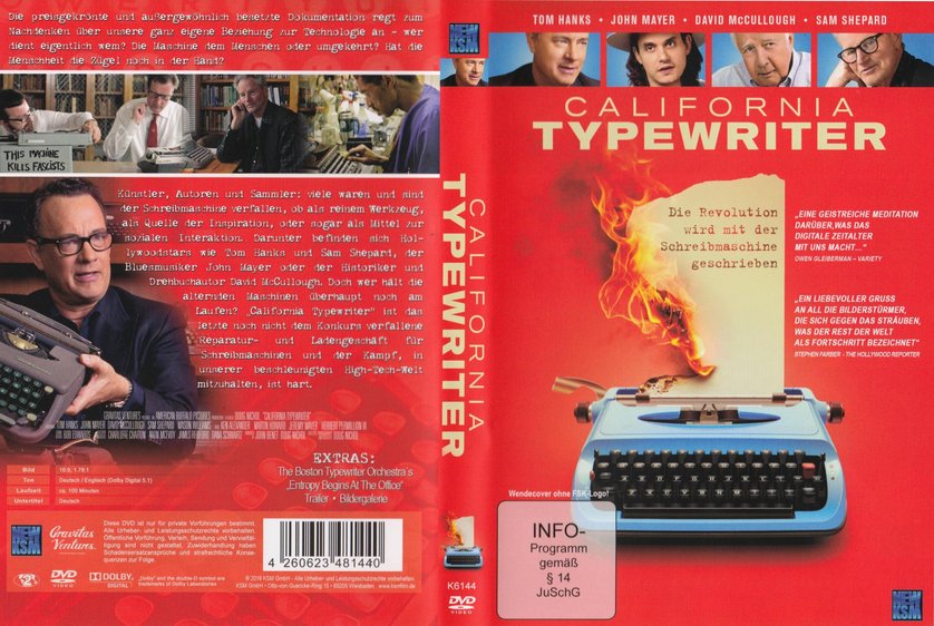 California Typewriter DVD oder Bluray leihen VIDEOBUSTER.de