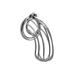 Metall-Peniskäfig mit Schloss, 11 cm