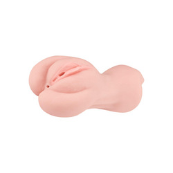 Naturnaher Masturbator mit 3 Liebesöffnungen, 22 cm