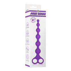 Ribbed Silicone Anal Beads, 26 cm