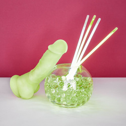 Fluoreszierender Naturdildo, 17 cm