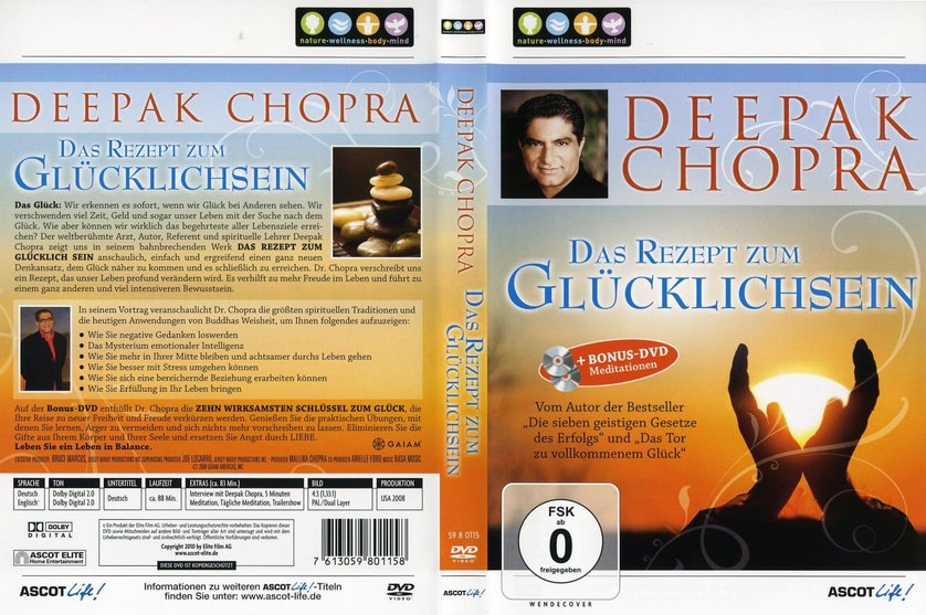 Deepak Chopra Das Rezept Zum Glucklichsein Dvd Oder Blu Ray Leihen Videobuster De