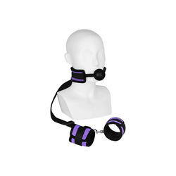 Mouthgag With Cuffs, 2 Teile