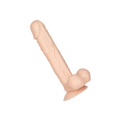 Naturdildo mit Saugfuß, 22,5 cm