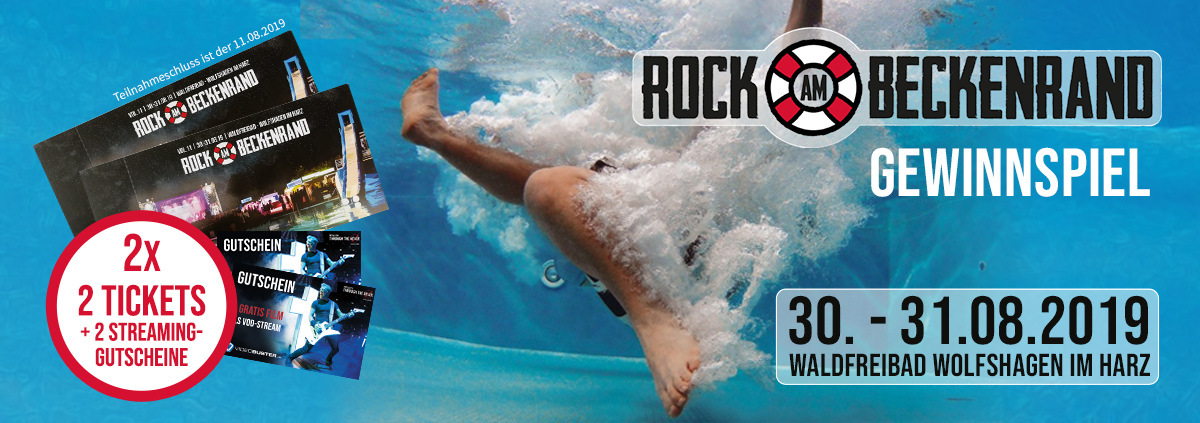 ROCK AM BECKENRAND Gewinnspiel: Gewinnen und eintauchen! RaB Festival 2019