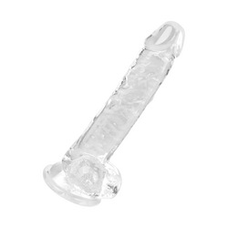 Transparenter Naturdildo, Größe S, 19cm