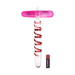 Glasvibrator mit Spiralstruktur, 20,5 cm