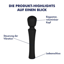 Silikon Massager, 20 cm