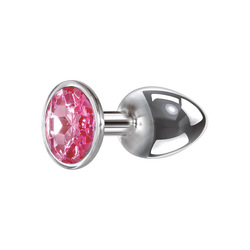 Medium Pink Gem Anal Plug, 8,5 cm