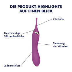 G Punkt Vibrator aus Silikon, 23 cm