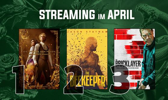 Streaming-Charts April 2024: Action & Tragik: Eure April-Charts auf Knopfdruck