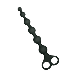 Ribbed Silicone Anal Beads, 26 cm