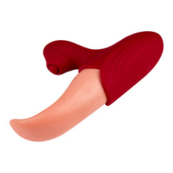 Zungenförmiger Rabbitvibrator, 15,5 cm