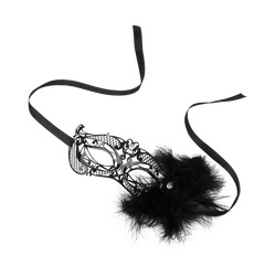 Mardi Gras Mask with Feathers