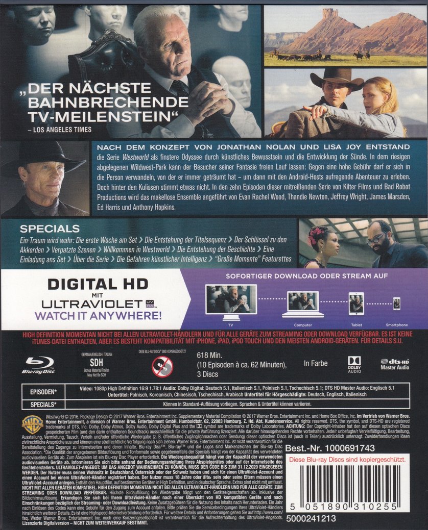 westworld season 1 on dvd