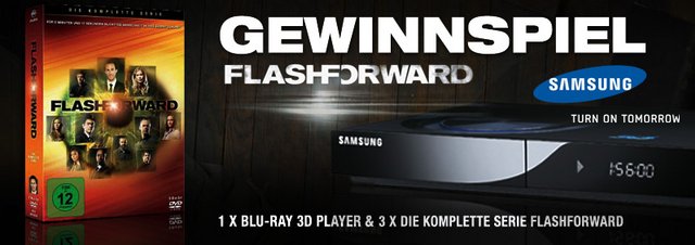 Serien-Special mit Gewinnspiel: FlashForward: Geht ein 3D Blu-ray Player an Sie?