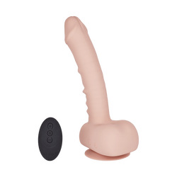 Remote Control AutoErect Vibrating Dildo, 20 cm