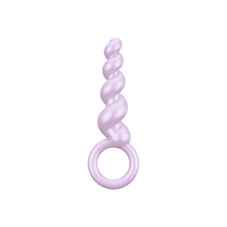 Silikon-Analplug mit Spiralstruktur, 14 cm