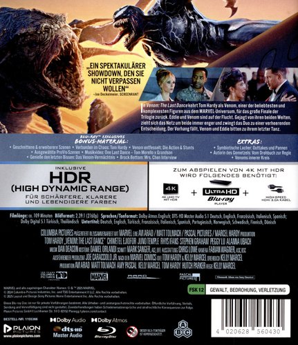 Venom: The Last Dance (4K Ultra HD) (Blu-ray 4K Ultra HD)